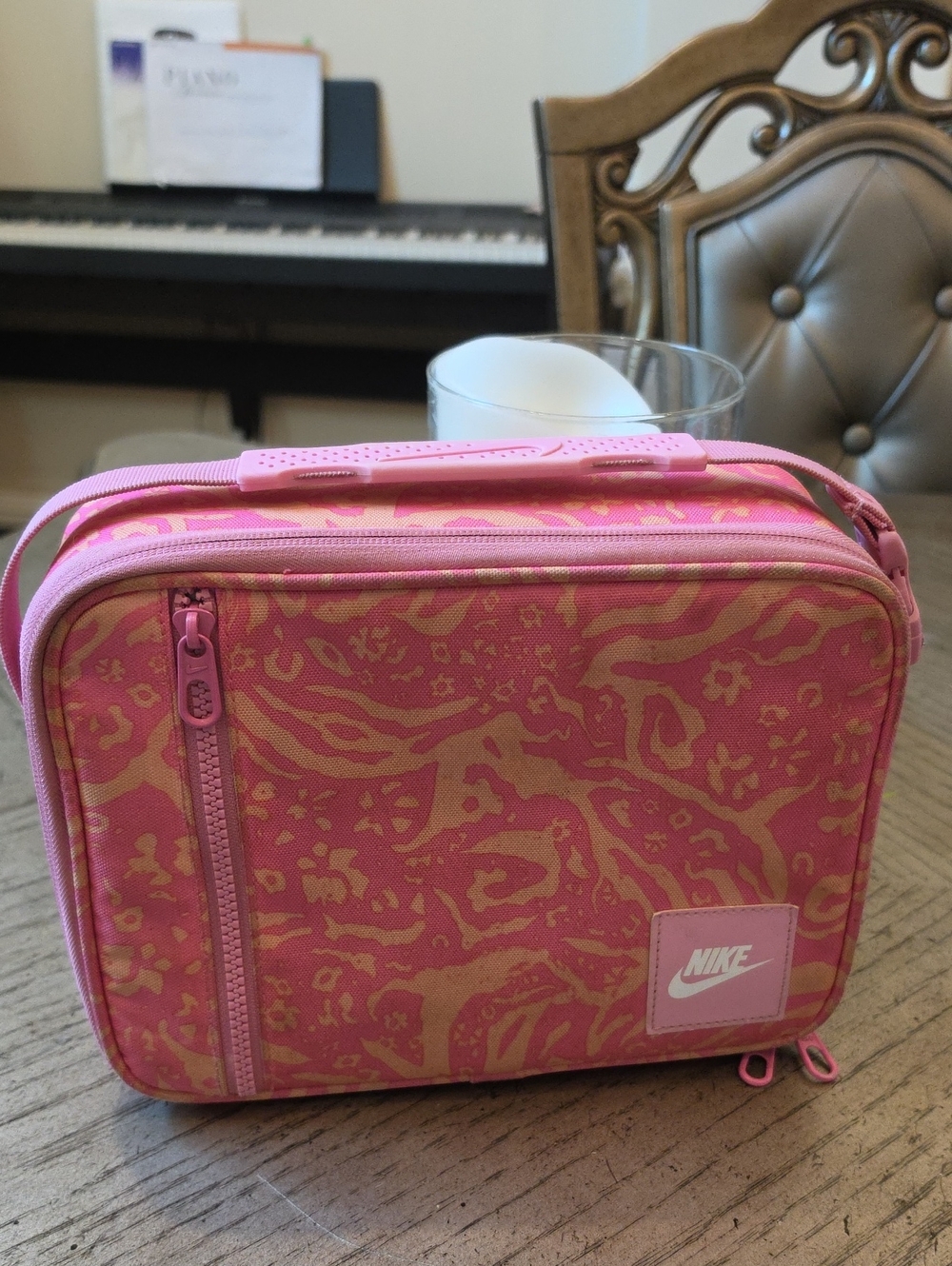 Nike Pink Patterned Lunch Box Tote